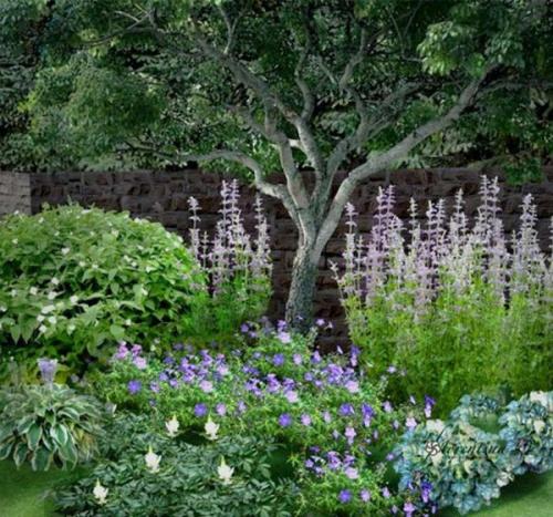 Клумба вокруг дерева. Как создать клумбу под деревом?