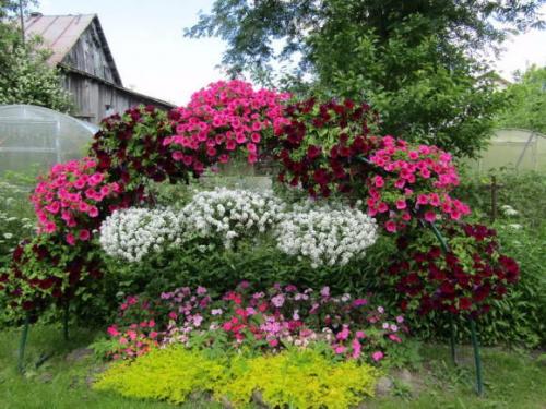 Вертикальная клумба для петунии своими руками. Как сделать своими руками из сетки? 04 Вертикальная клумба для петунии своими руками. Как сделать своими руками из сетки? 04