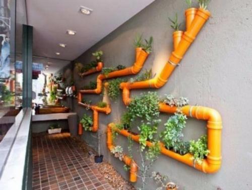 Вертикальная клумба из трубы своими руками. 5 простых идей изготовления клумбы из труб у себя на даче