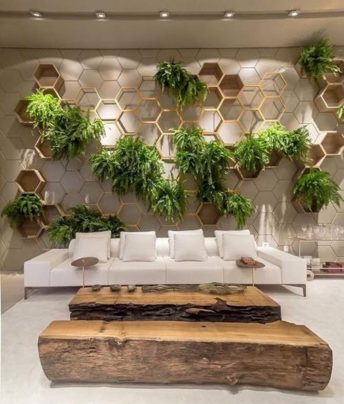 Зеленая стена из растений в квартире. Варианты оформления интерьера квартиры с помощью вертикального озеленения