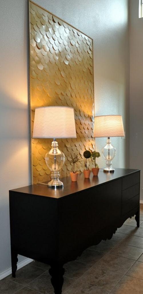 Декорирование стен своими руками и подручными средствами 12