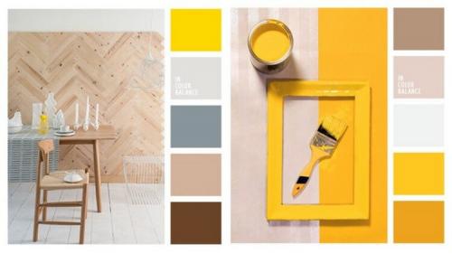 Светло желтые стены в интерьере. Сочетание желтого цвета с другими цветами в интерьере