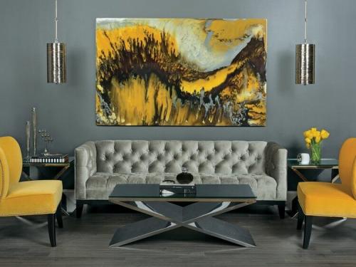 Светло желтые стены в интерьере. Сочетание желтого цвета с другими цветами в интерьере