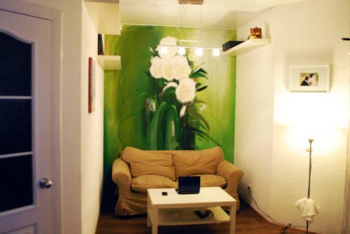 Цветы на стене рисунок. Цветы на стене — 68 фото украшения поверхностей цветочным узором