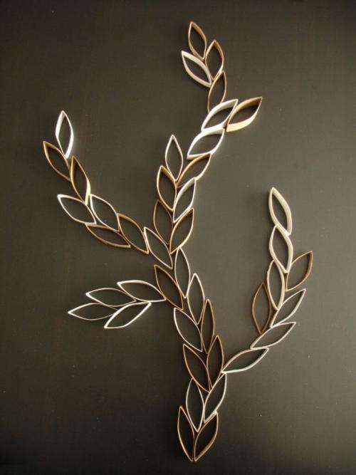 Объемный декор для стен. Декор стен подручными материалами