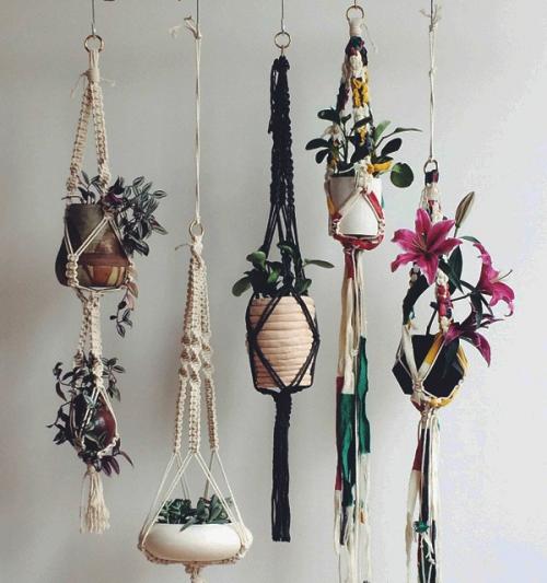 Кашпо своими руками из шпагата. Кашпо для цветов в технике Макраме: схемы плетения и мастер-классы для начинающих