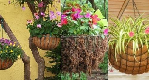 Эффектные подвесные кашпо из подручных материалов. Подготовка заготовок 11